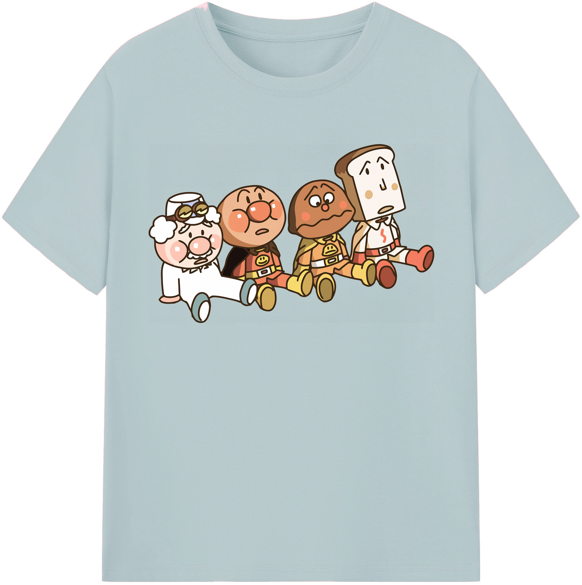 （画像用） アンパンマン Anpanman 綿100％半袖Tシャツ（フロントプリント）